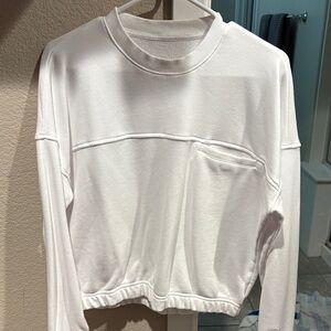 Vuori Women's White Crew Neck Sweater Sedona Crew